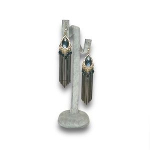 Tassel Earrings with Rhinestones